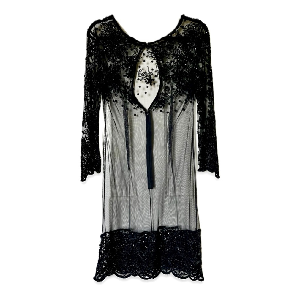 Vintage Beaded Lace Dress